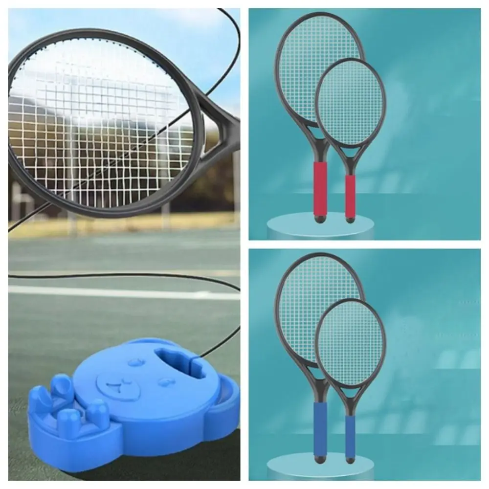 1 Set With Tennis Racket Tennis Racket Kit Good Elasticity Ergonomic Buffer Long Service Life Serve Rebound Training