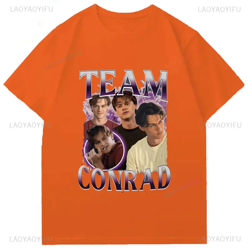 تي شيرت Team Conrad القطني Cousins Beach Movie Shirt Vintage Movie The Summer I Turned Pretty 3 تي شيرت جرافيك للرجال