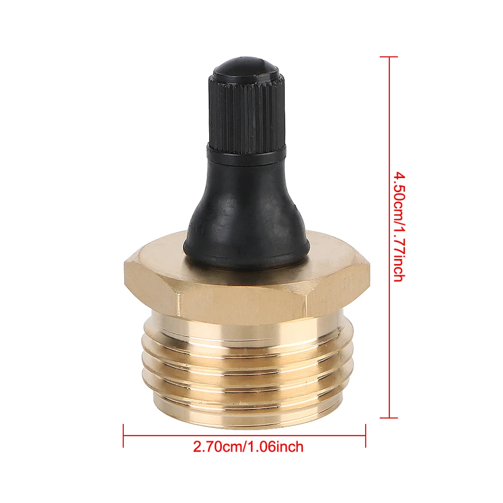 Motorhomes Brass Quick Connect RV Blow Out Plug for Campers and Travel Trailers Helps Clear The Water Lines in RV