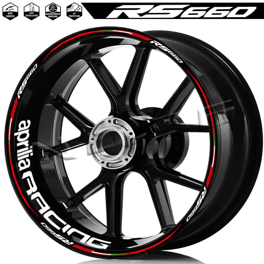 

Наклейка на колесо для мотоцикла Aprilia RS 660 rs660, обод ступицы, Светоотражающая полоса, аксессуары, водонепроницаемая