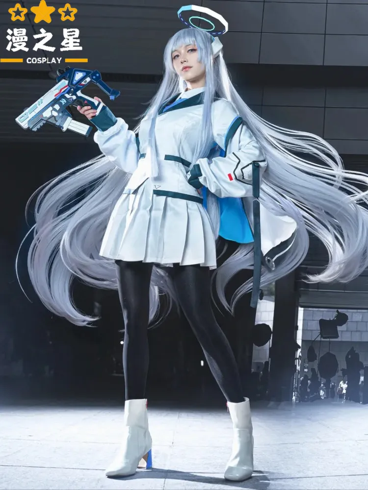 

Ushio Noa Costumes Game Blue Archive White Uniform Cosplay Role-playing Set Performance Costumes Halloween Party Show