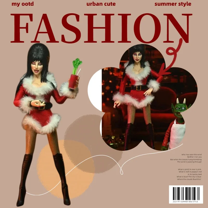 Collectible In Stock 1/12 Scale Exquisite Makeup Plush Christmas Style Queen Full Set 6in Action Figure Model Toys For Fans Gift