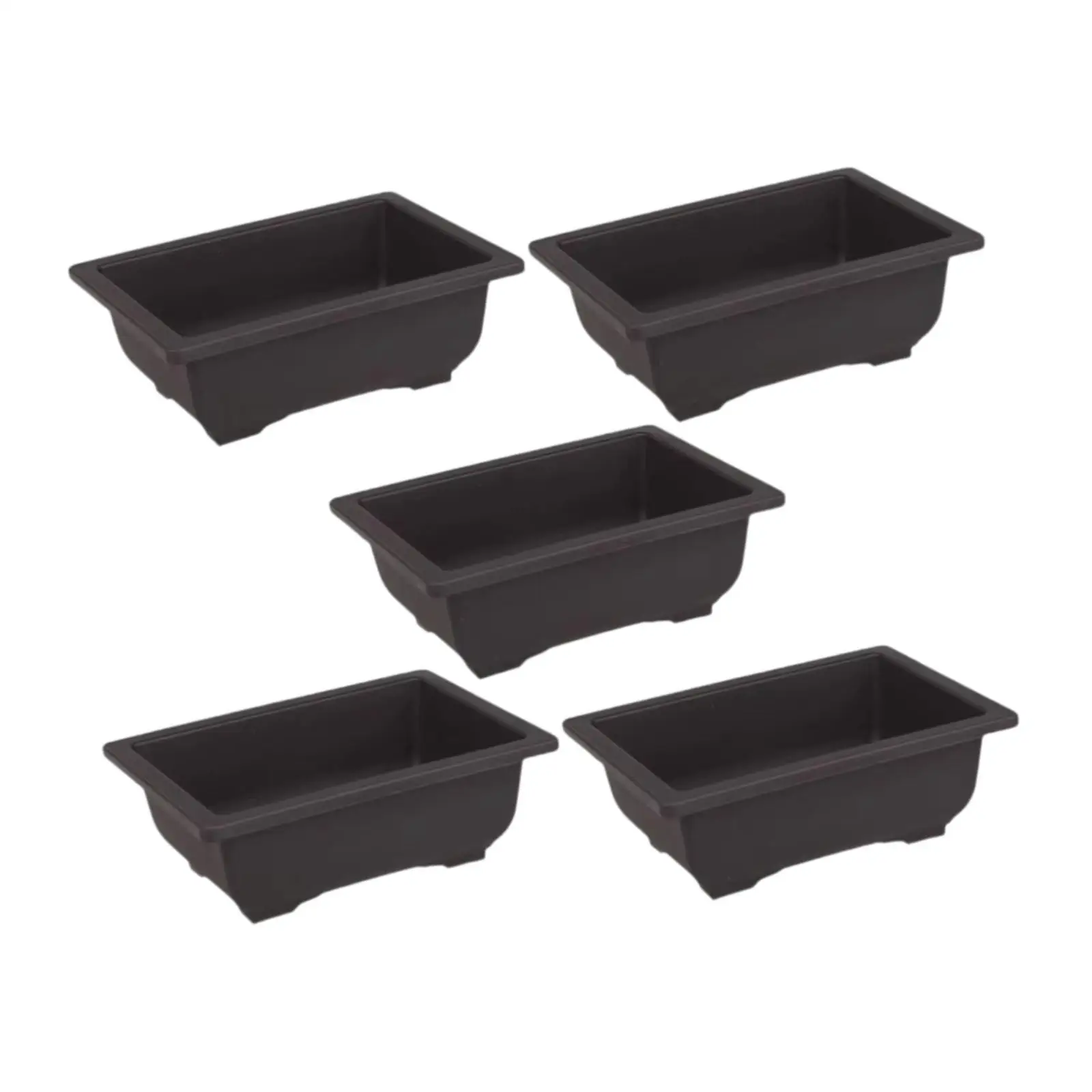 

5x Flower Pots with Drainage Holes Planters for Garden Office Indoor Outdoor