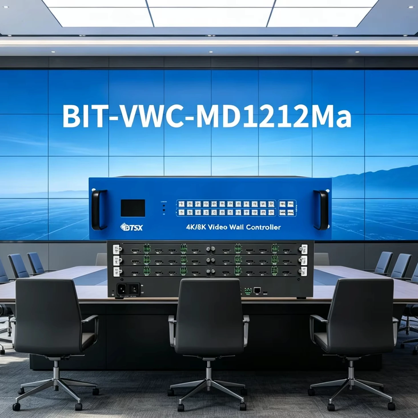 WEB Controlled 4K60 Matrix Splicer Multi-scene 12 Preset Mode 3840X2160P30 Custom Resolution Commercial Video Wall Processor