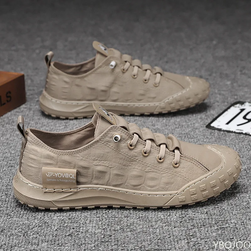 

Spring New Canvas Shoes Men's Comfortable Toe Shoe Casual Non Slip Trendy Shoes Outdoor Lightweight Male Sneakers Zapatos Homme