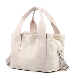 Canvas Women Shoulder bag High Quality Ladies CrossBody Bag Female Messenger Bag Girls Tote Three-tiered main pocket