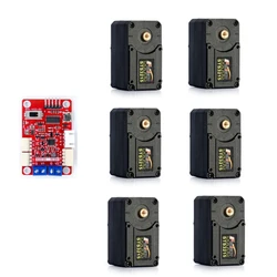 6pcs Feetech STS3215 19kg 345 27kg 191 14kg 147 7.4V Dual axis TTL String Servo for SO-ARM100 Robotic Arm for Programming robot