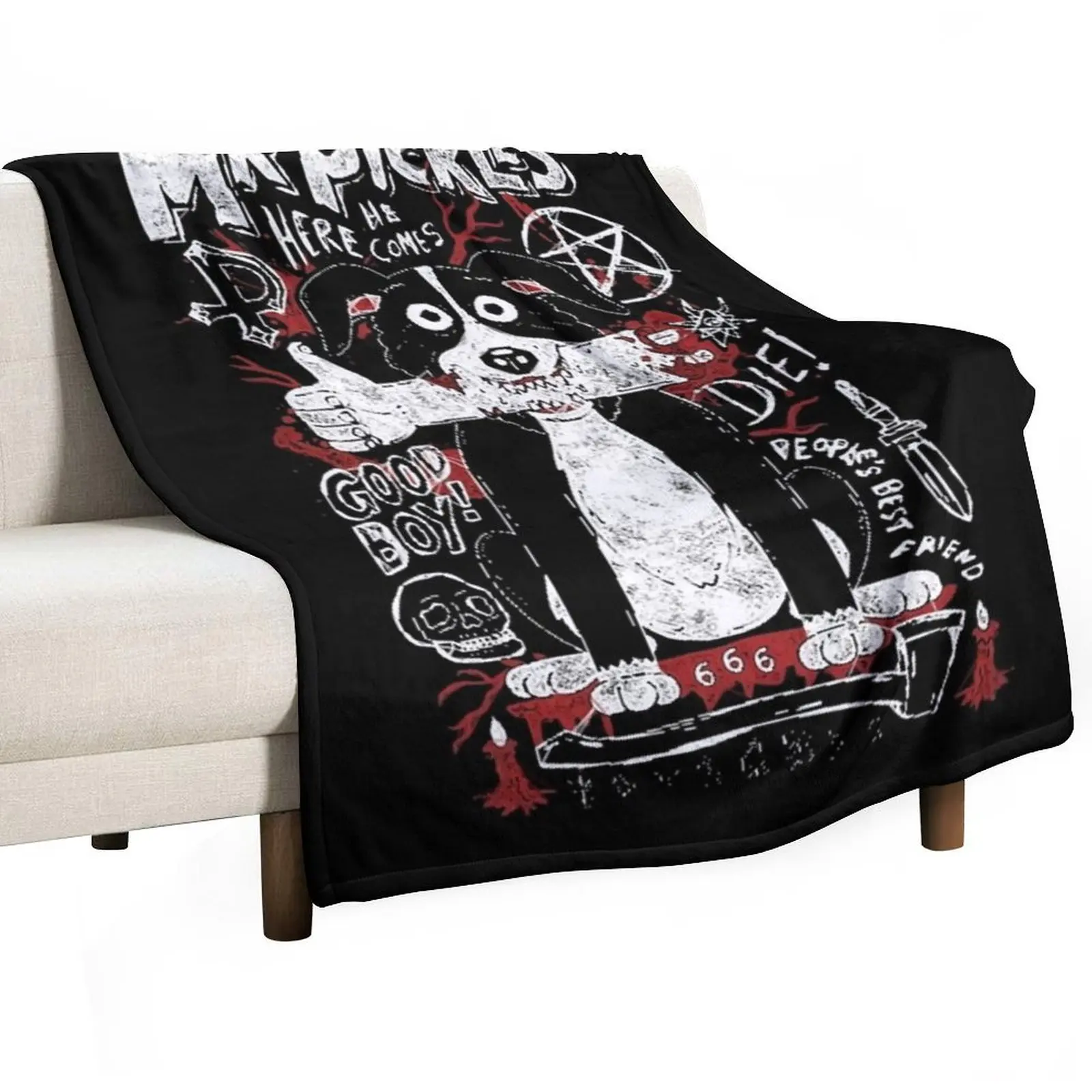 Mr. Pickles (1) Throw Blanket Tourist Fluffys Large Flannel blankets ands Blankets