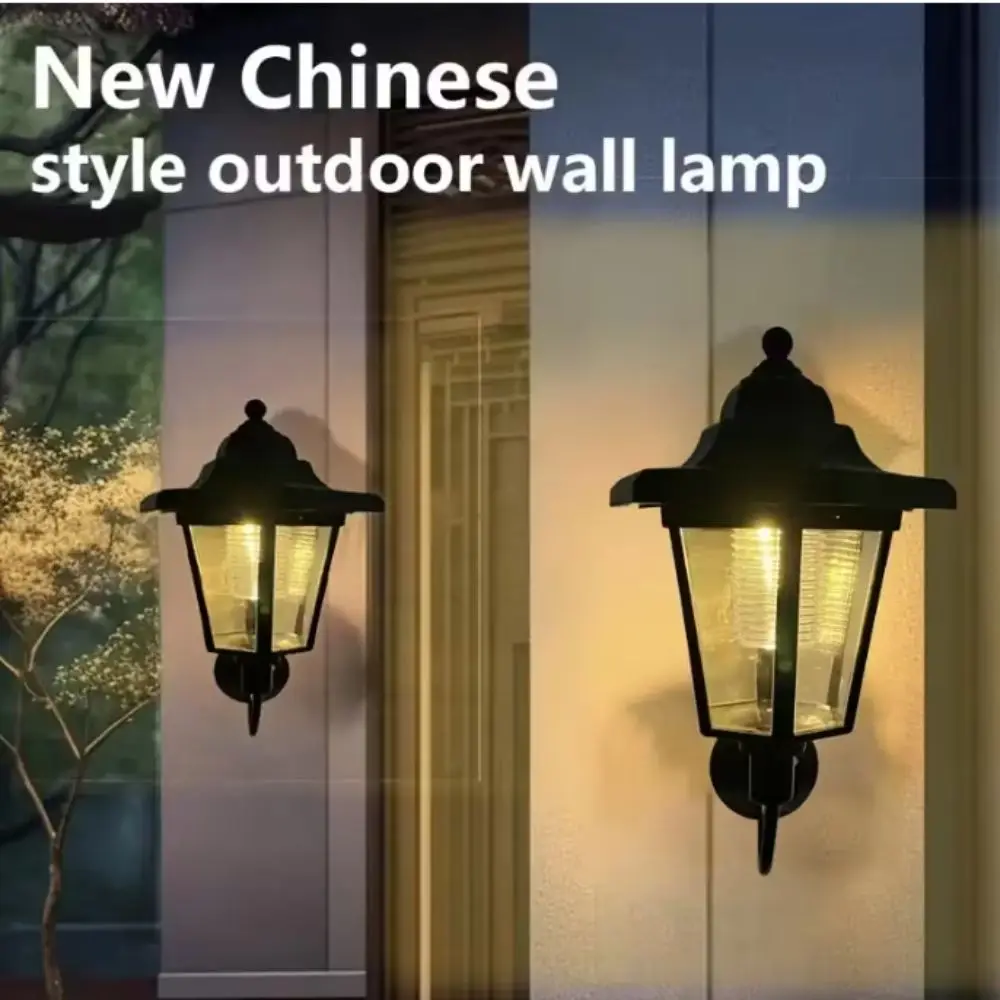 Waterproof Solar Wall Light Solar Energy Outdoor Rated Hexagonal Wall Light Decorative Design IP65 Solar Powered Light