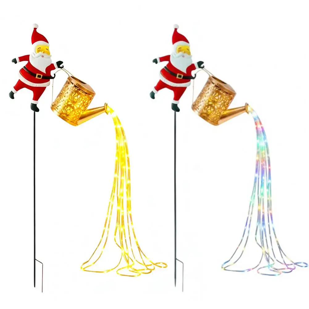 

Santa Claus Kettle Lights Garden Lawn Christmas Lights Kettle Ground Lamp Solar Night Lights Outdoor Decoration