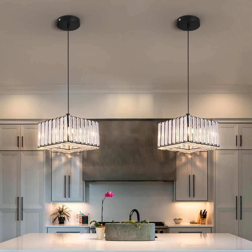 VETRULUS Moderne Pendelleuchte Kristall Kücheninsel Deckenlampe Wohn- und Esszimmer Nordische Flur-Dekoration Hängeleuchte – Detail 9