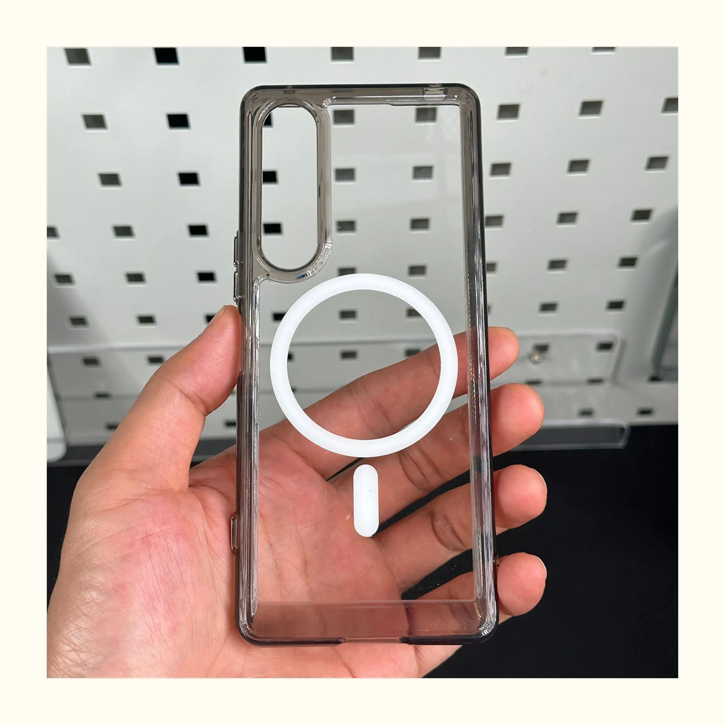 For Sony xperia 1 VII 1 VI Case Clear TPU Acrylic Magnetic Anti Fall Protective Back Cover For Sony Xperia 1 V 1VII Shell Bumper view 2