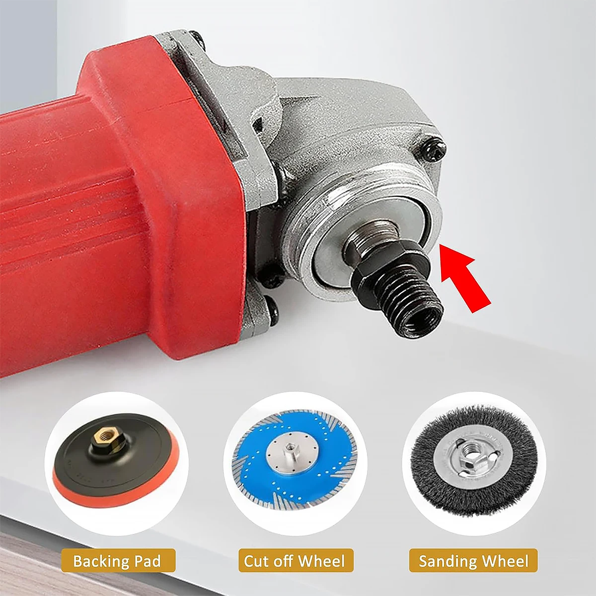 Angle Grinder Adapter M10 to M14/M16 Thread Converter, Quick Connect Polishing Machine Interface Connector Black Practical Conve image 6