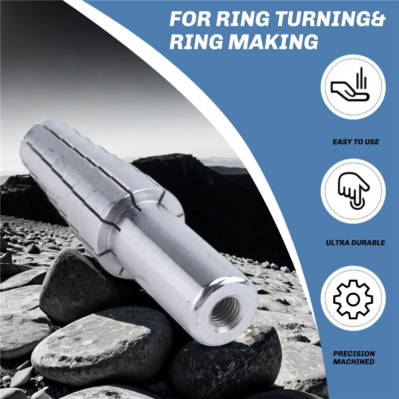 

Classy-Expanding Stainless Steel Ring Mandrel With Hex Key-Heavy Duty Ring Shaper Tool For Ring Turning And Ring Making7.5-10.5