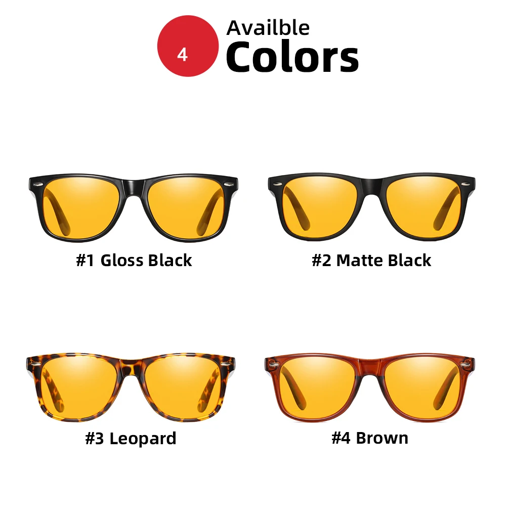 Classic Night Vision Blue Light Blocking Glasses Men Square Computer Eye Protection Eyeglasses Gaming Women Orange Eyewear