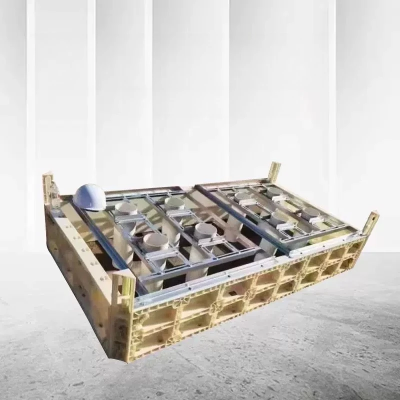Railway highway bridge pad stone plastic steel formwork foundation cap plastic formwork installation is fast and convenient