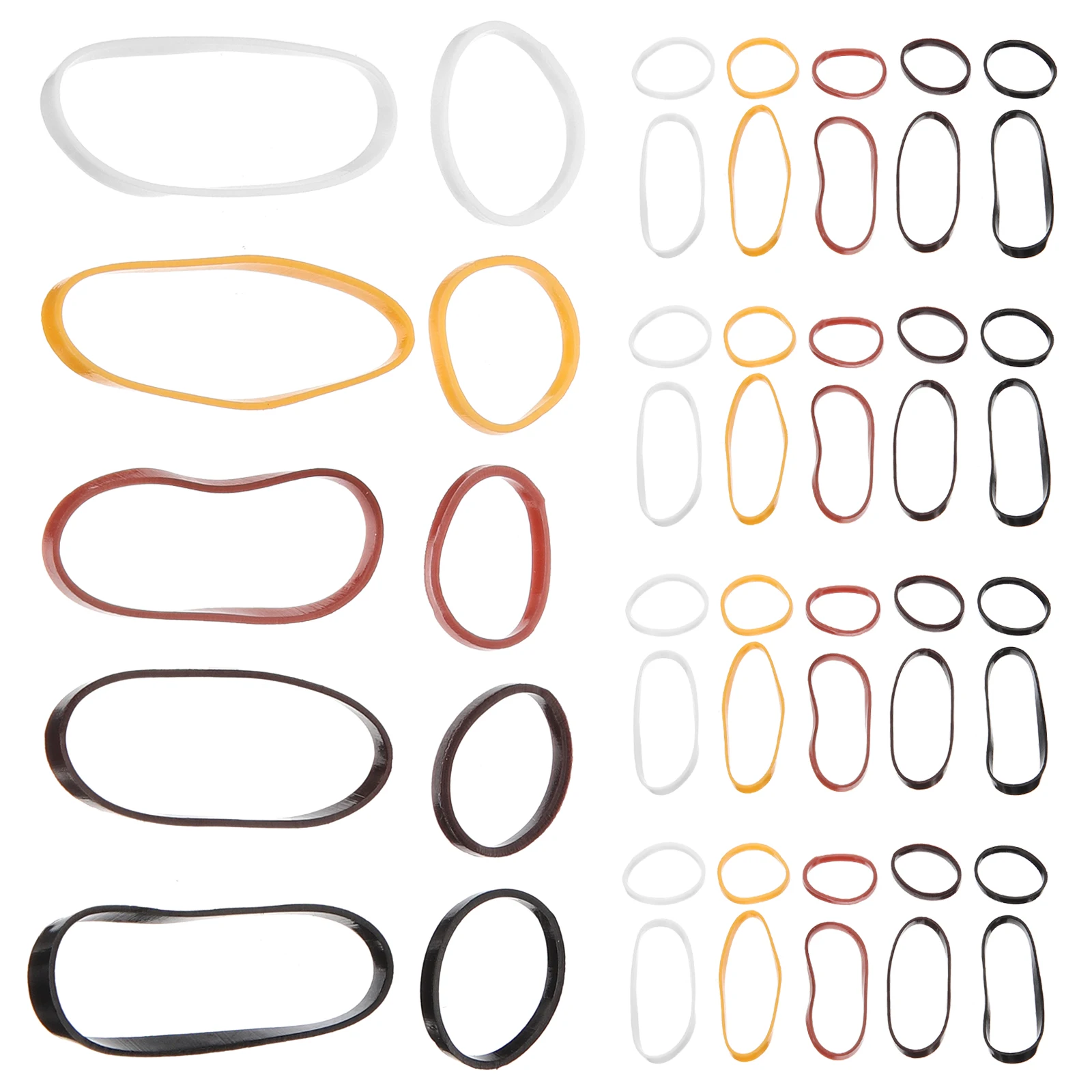 

1 set High Elasticity Ties Disposable Small Bands For Thick Hair Stylish Hair Elastics Rubber Bands Party Favors Teen Girls