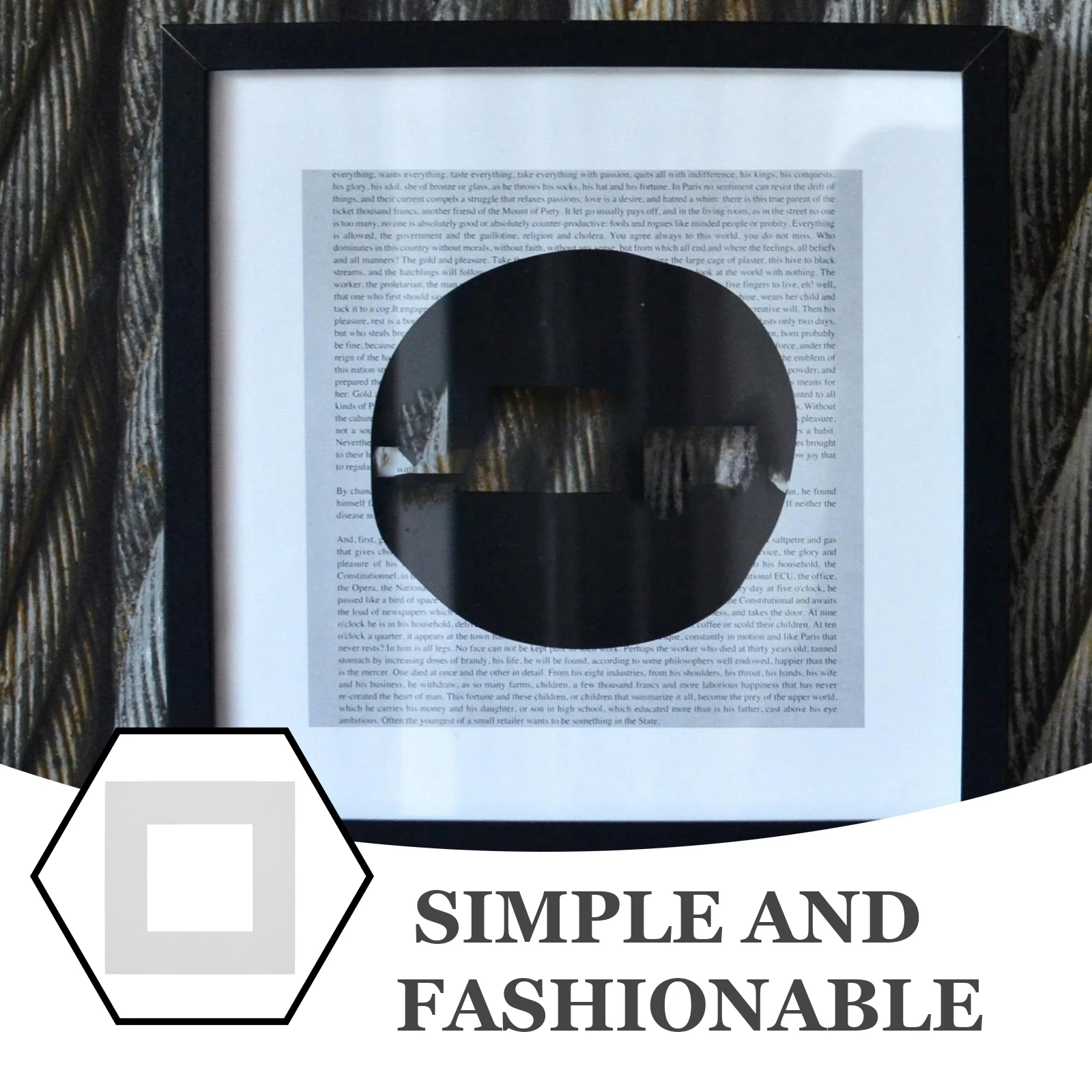 

10Pcs Sturdy Photo Frame Matting DIY Picture Mats for Artworks and Photos Home Decor Picture Frame Square Matting