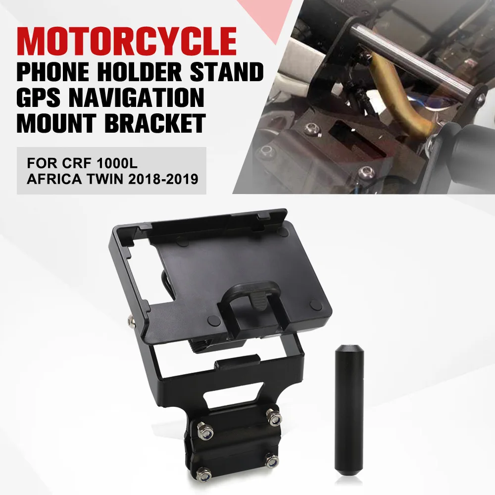 

FOR Honda CRF 1000L Africa Twin 2018-2019 Motor CRF1000L Navigation Bracket Holder Phone GPS USB Charging Mount Stand Adapter