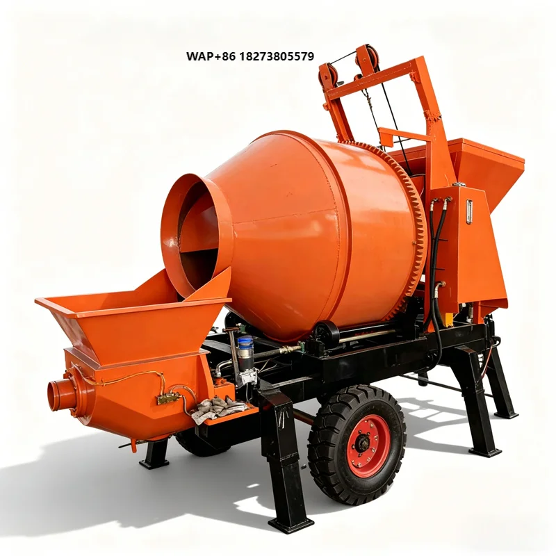 Factory Direct Sell Stationary /Electric Concrete Pump Mixer Engine Motor High Load Moment 20-30M/H Productivity 1 Year