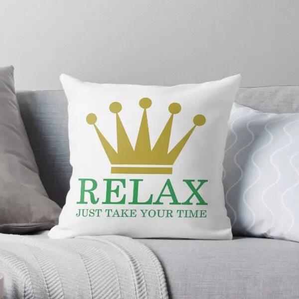 

Relax Original Remastered Printing Throw Pillow Cover Bedroom Car Decorative Hotel Fashion Decor Pillows not include One Side