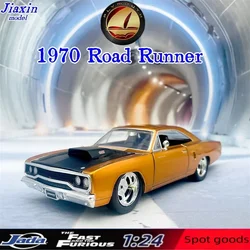 Jada 1:24 Fast and Furious 1970 Plymouth Low-lying Classic car Alloy toy car model children's birthday gift12
