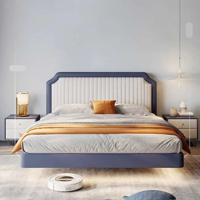 

Royal High End Double Bed Frame Aesthetic Luxury Headboard Double Bed Girl Sleeping Letti Matrimoniali Bedroom Furniture