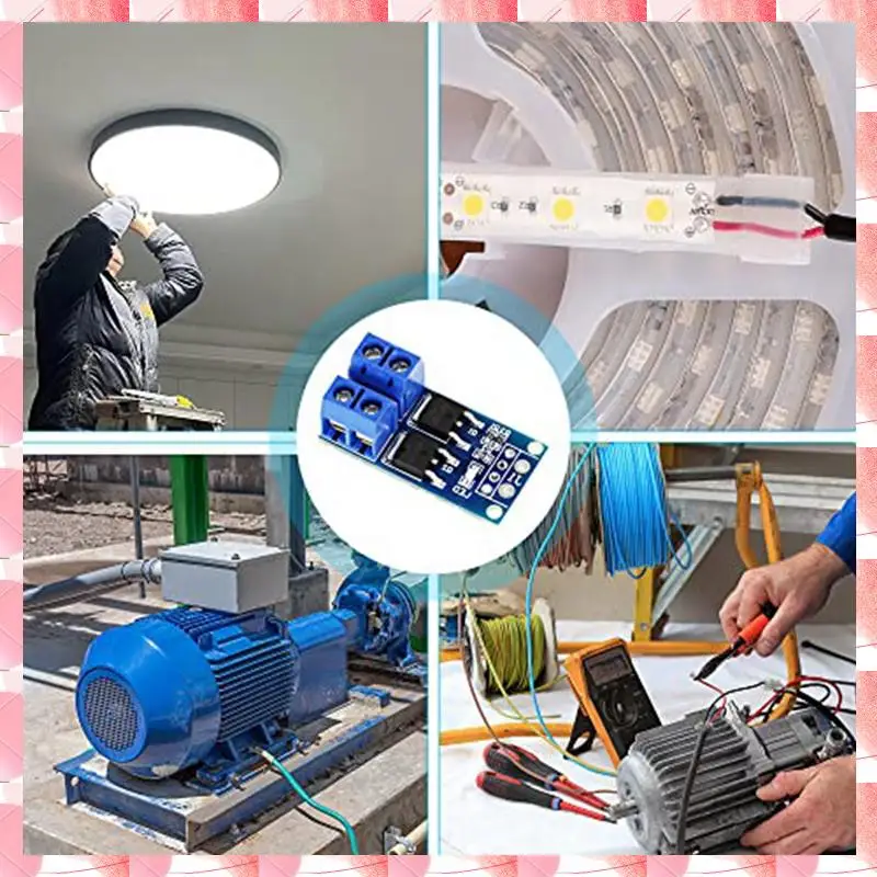 JAJA 30PCS Módulo MOSFET DC 5V-36V 15A (Max 30A) 400W Dual High-Power 0-20Khz PWM DC Controlador de velocidade do motor