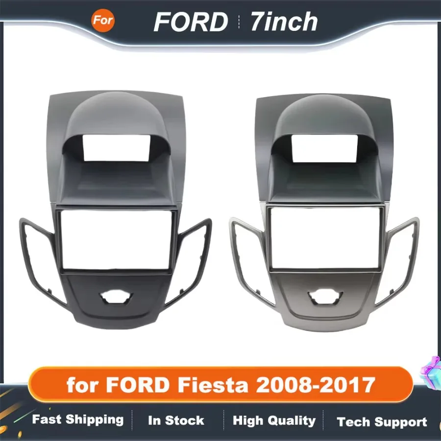 

Рамка для автомагнитолы 2DIN 7 дюймов для FORD Fiesta 2008-2017, установочный комплект для приборной панели