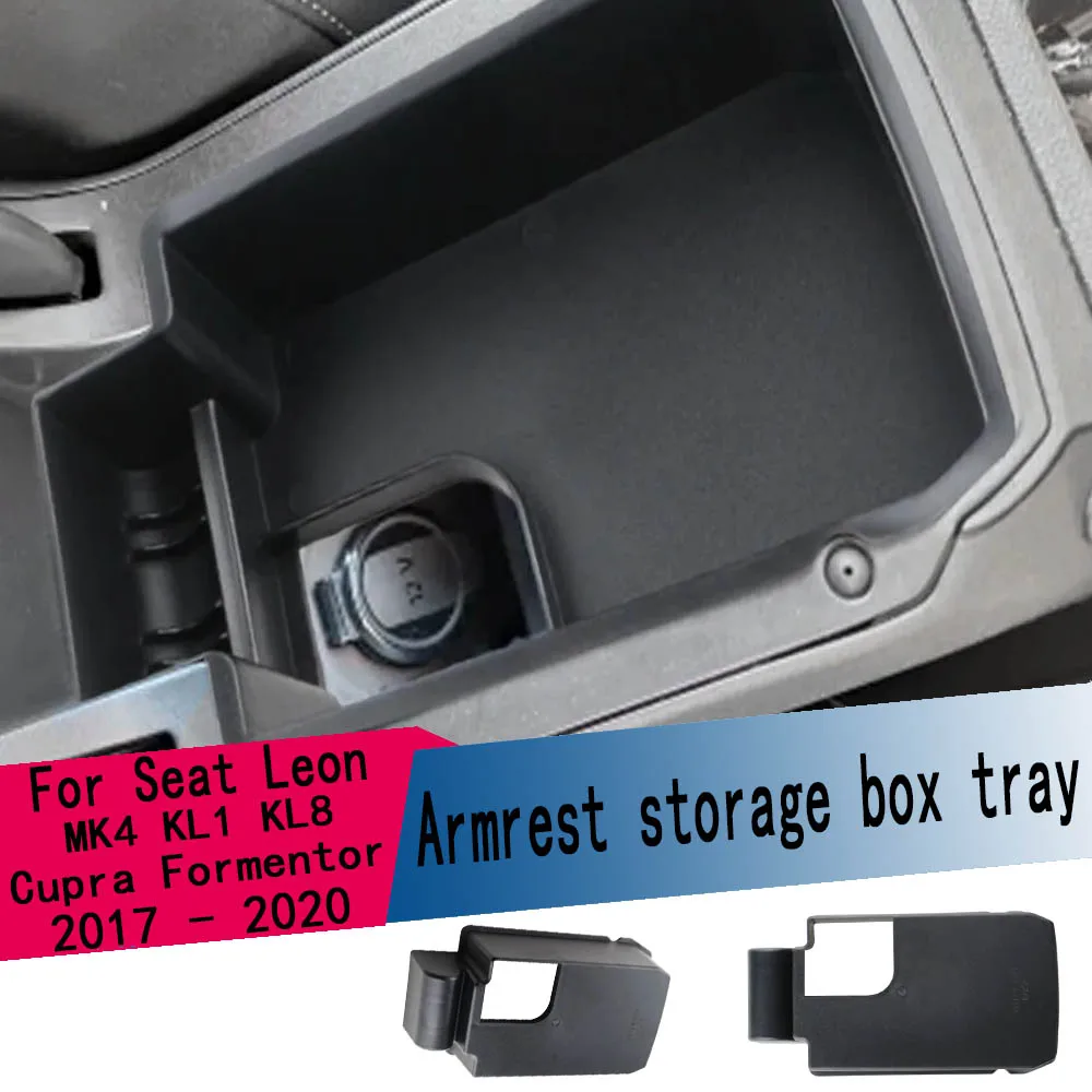 

Car Armrest Storage Box Tray for Seat Leon MK4 KL1 KL8 for Cupra Formentor 2023-2025 Interior Organizer Accessory