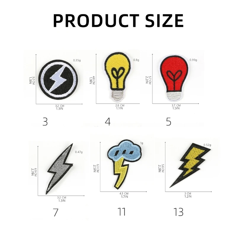 Appliques brodées repasser sur des patchs réparation