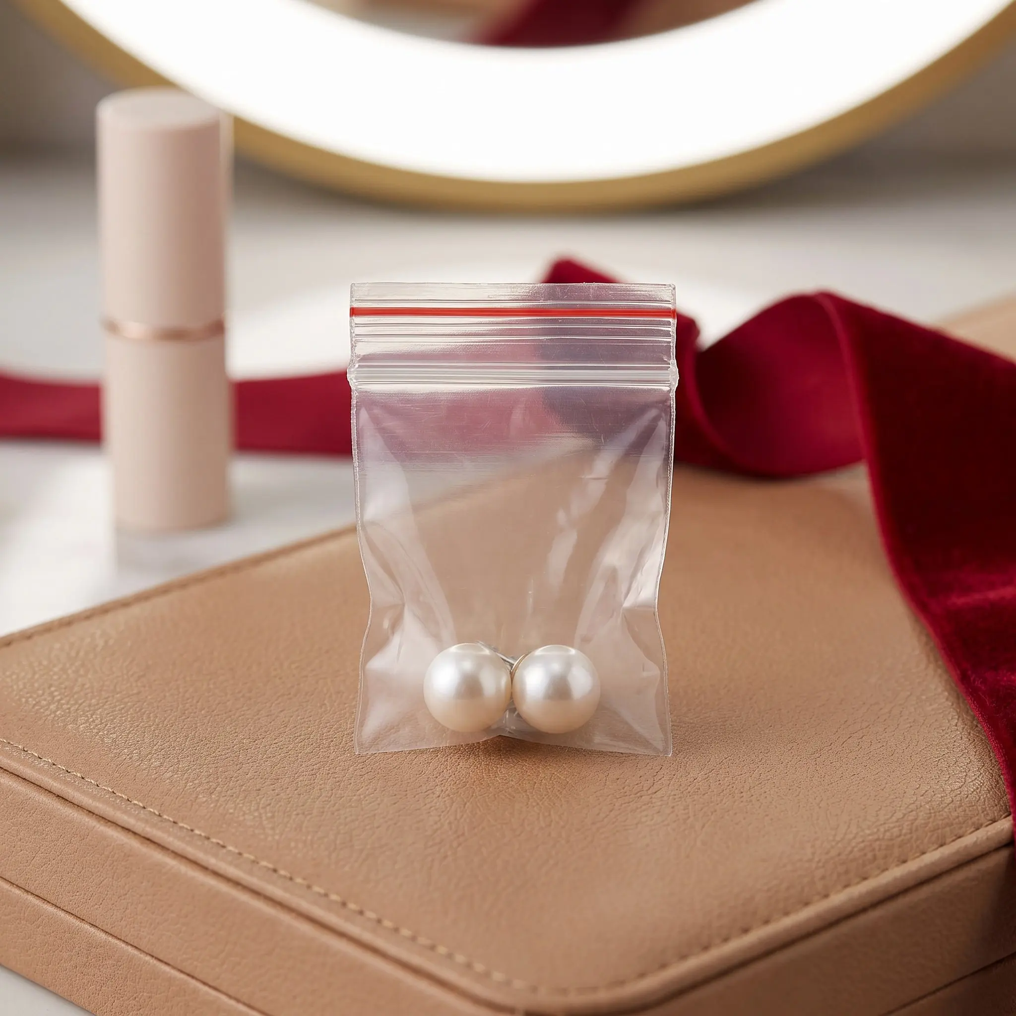 100Pcs Clear Resealable Storage Bags 11x16cm Durable Plastic Sealed Bags for Candy Jewelry Small Items Clear Sealed Bag