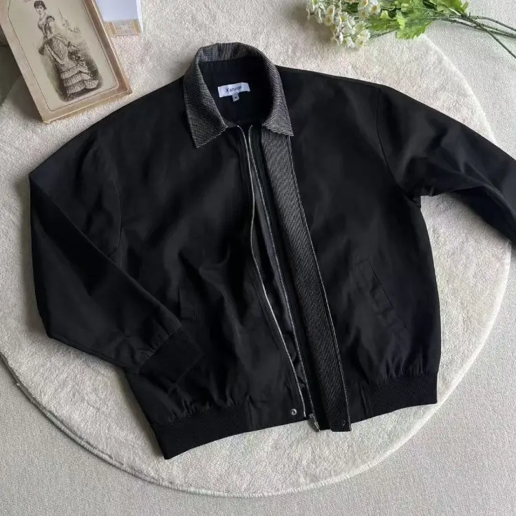 

Свободный крой, мужская одежда на весну и осень, уличная одежда, Гонконг, Harajuku, корейская версия, модная верхняя одежда, пальто