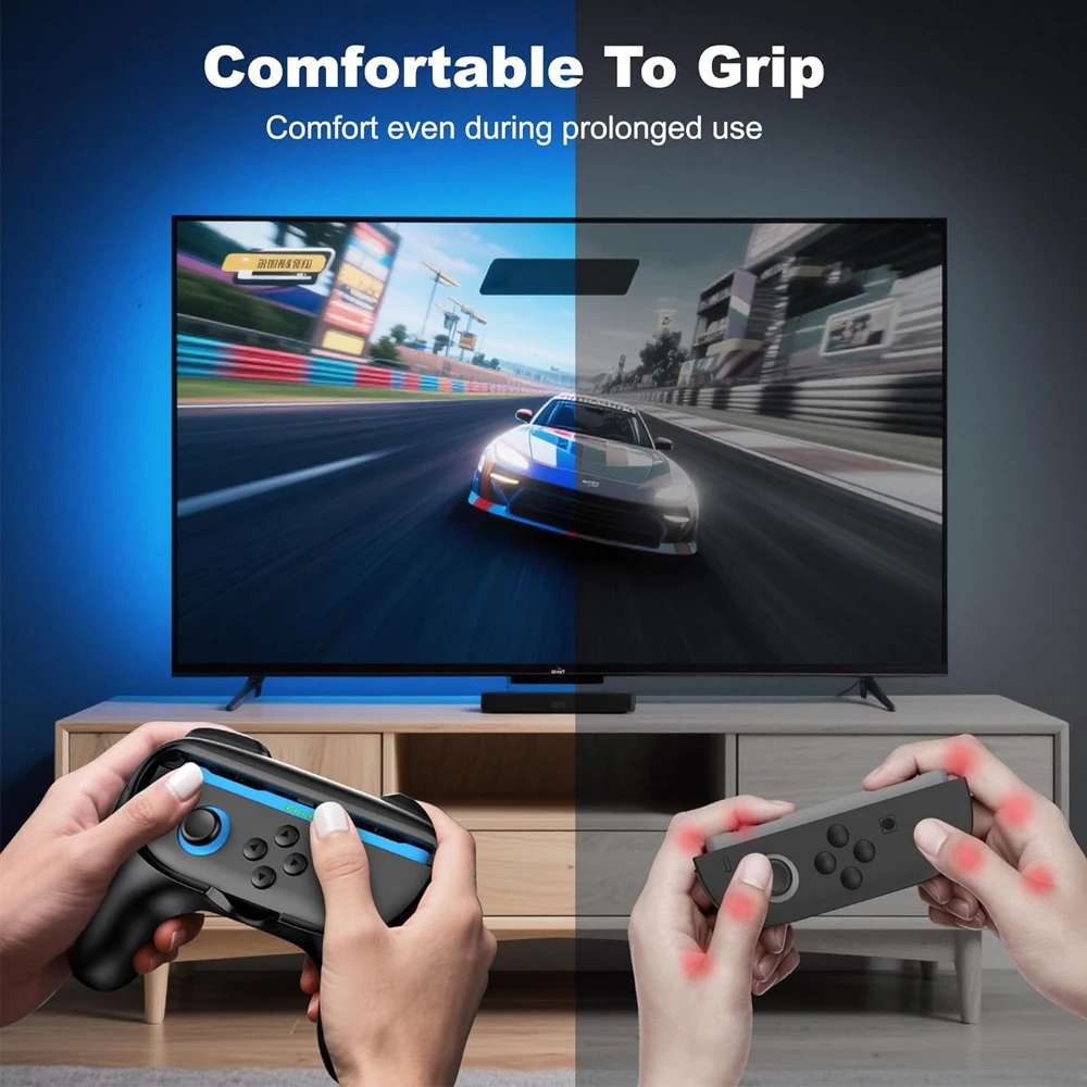2 قطعة Joy-Con القبضات لنينتندو سويتش 2 Joypad قبضة اليد حامل تحكم غمبد حامل قوس ل NS التبديل 2 اكسسوارات