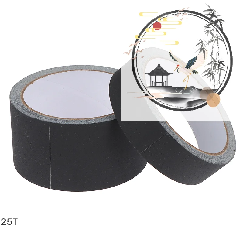 Black Gaffer Tape No Residue Non-Reflective Easy Tear Book Repair Tape Matte