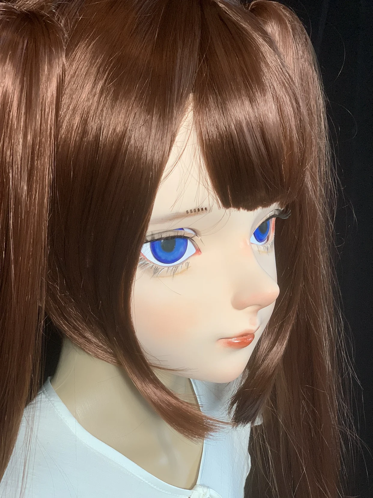 Customize Character Female/Girl Resin Kig Full Head With Lock Anime Cosplay Japanese Anime Kigurumi Mask