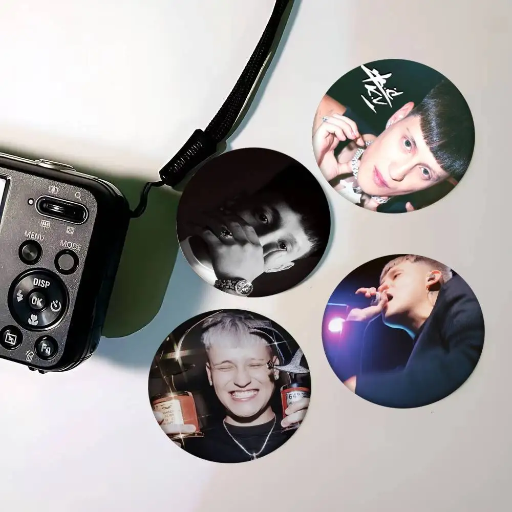 Popular Musician K-kidd Voodoo H Badge Tinplate Meme Round Brooch for Hat Bag Creative Lapel Jewelry Accessories Gifts