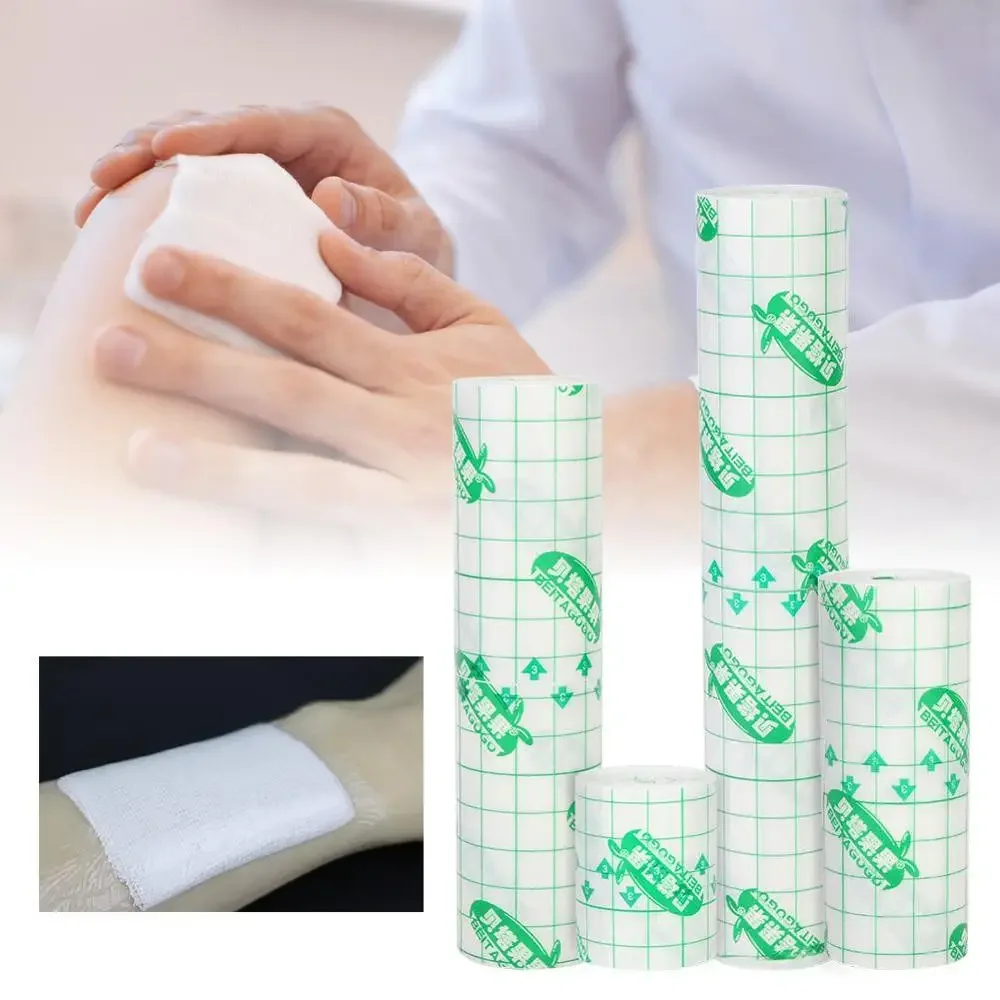 Waterproof Medical PU Adhesive Tape Plaster Breathable Anti-allergic Fixation Tape Bandage Wound Dressing Fixation Tapes 5CM*5M