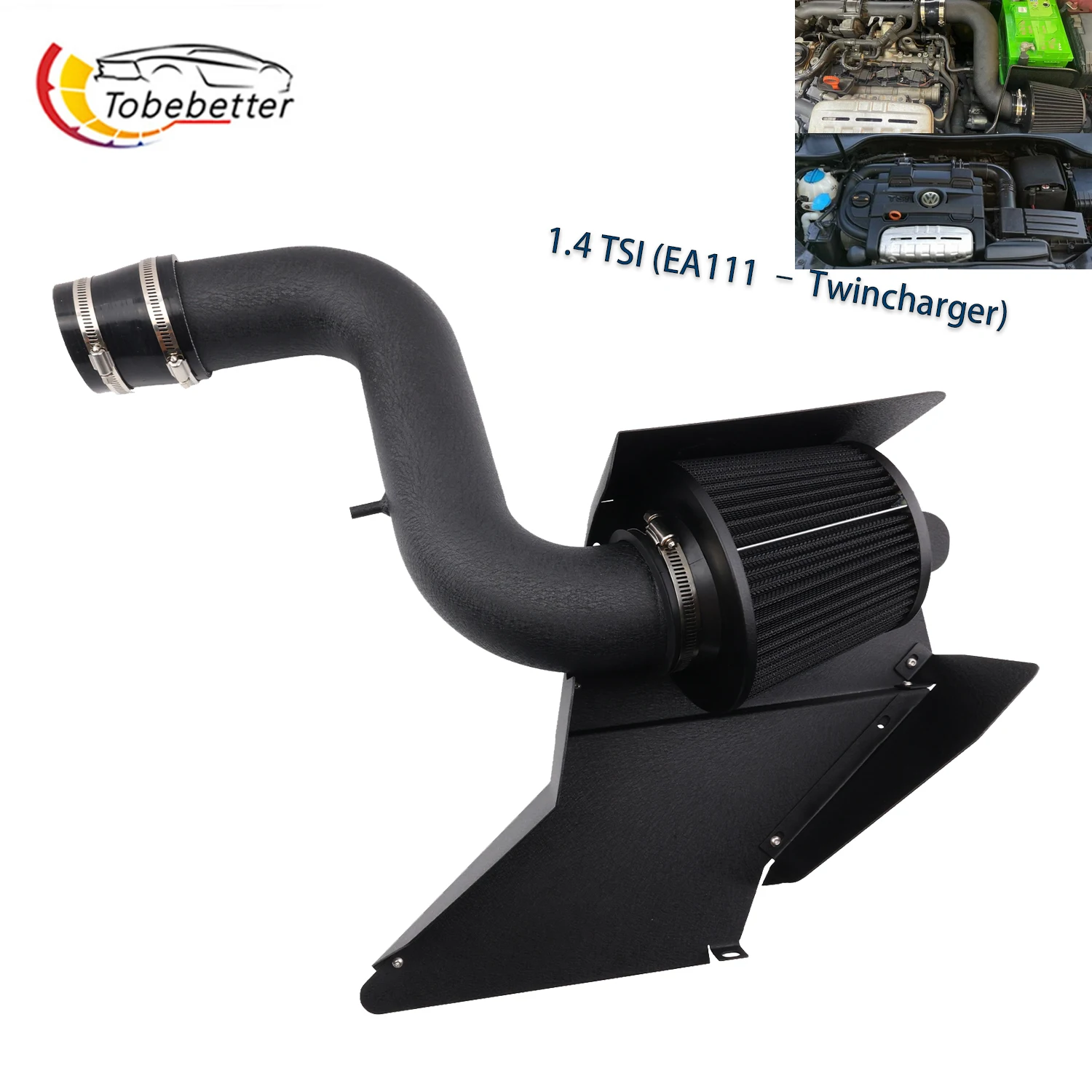 Kit de Tubería de Admisión de Aire Frío para VW Golf MK5 MK6 Beetle Scirocco ESO Audi A3 8P 1.4TSI EA111 Twincharger Turbo Super
