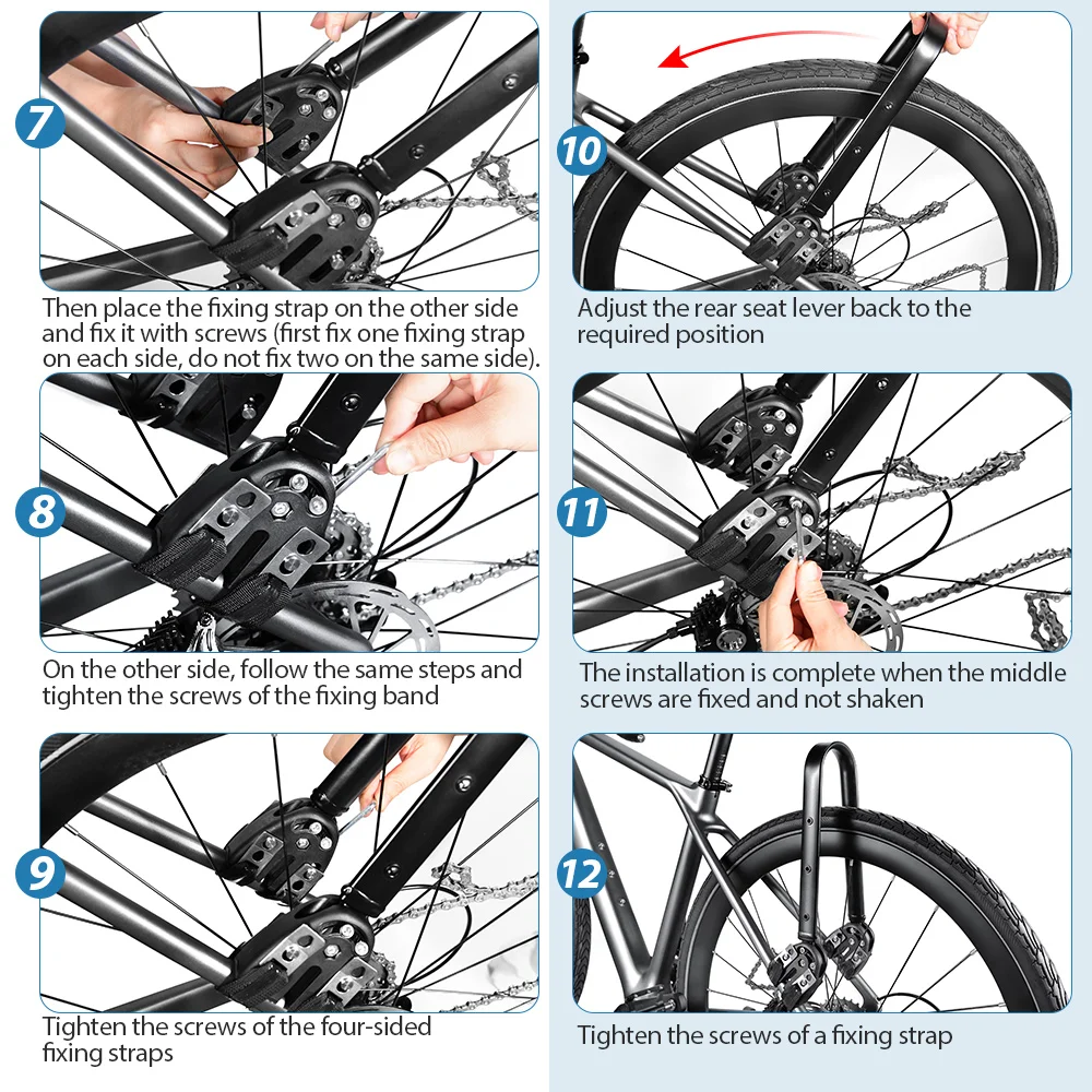 Einstellbare Aluminium Legierung Fahrrad Gepäck Träger Kies Fahrrad Universal Fahrrad Hinten Regal Gabel Regal Tasche Für Bikepacking – Detail 3