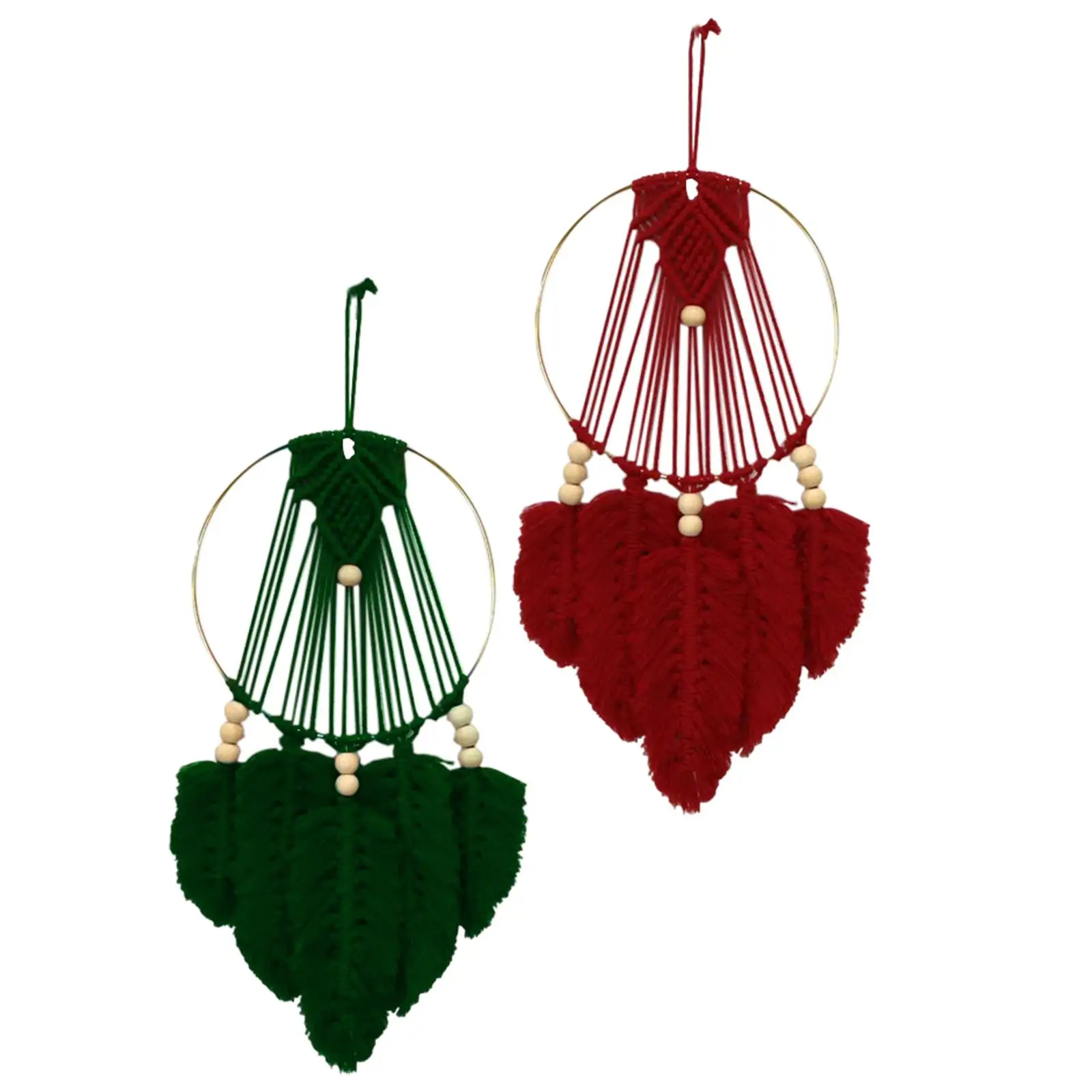 Macrame Wall Hanging Decorative, Fringe Art Decoration Chic Bohemian Woven Tapestry for Party Dorm Living Room Bedroom