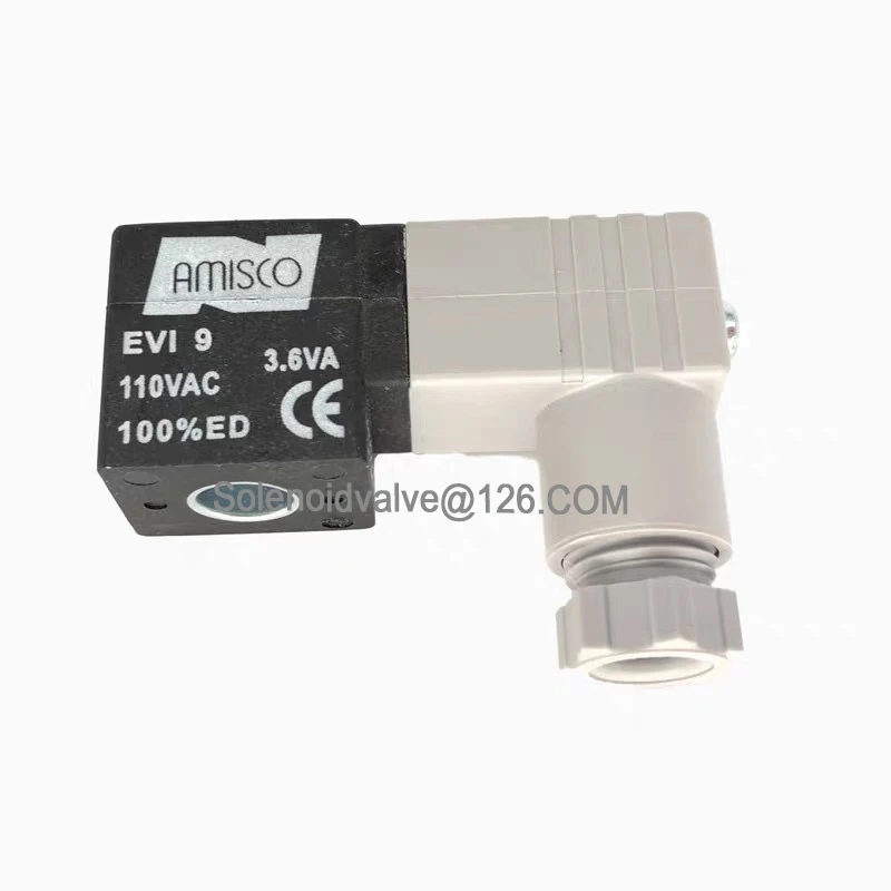 EVI9 DC24V DC12V AC110V AC220V AMISCO Solenoid Valve Coil EVI 9 Inner Aperture:8MM Height:23.3MM