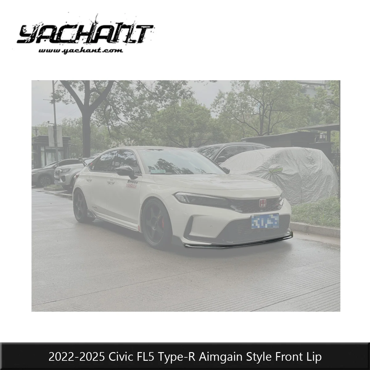Dry Carbon AGN Style Front Lip Fit For 2022-2025 Civic FL5 Type R Front Profile Enhancement Trim