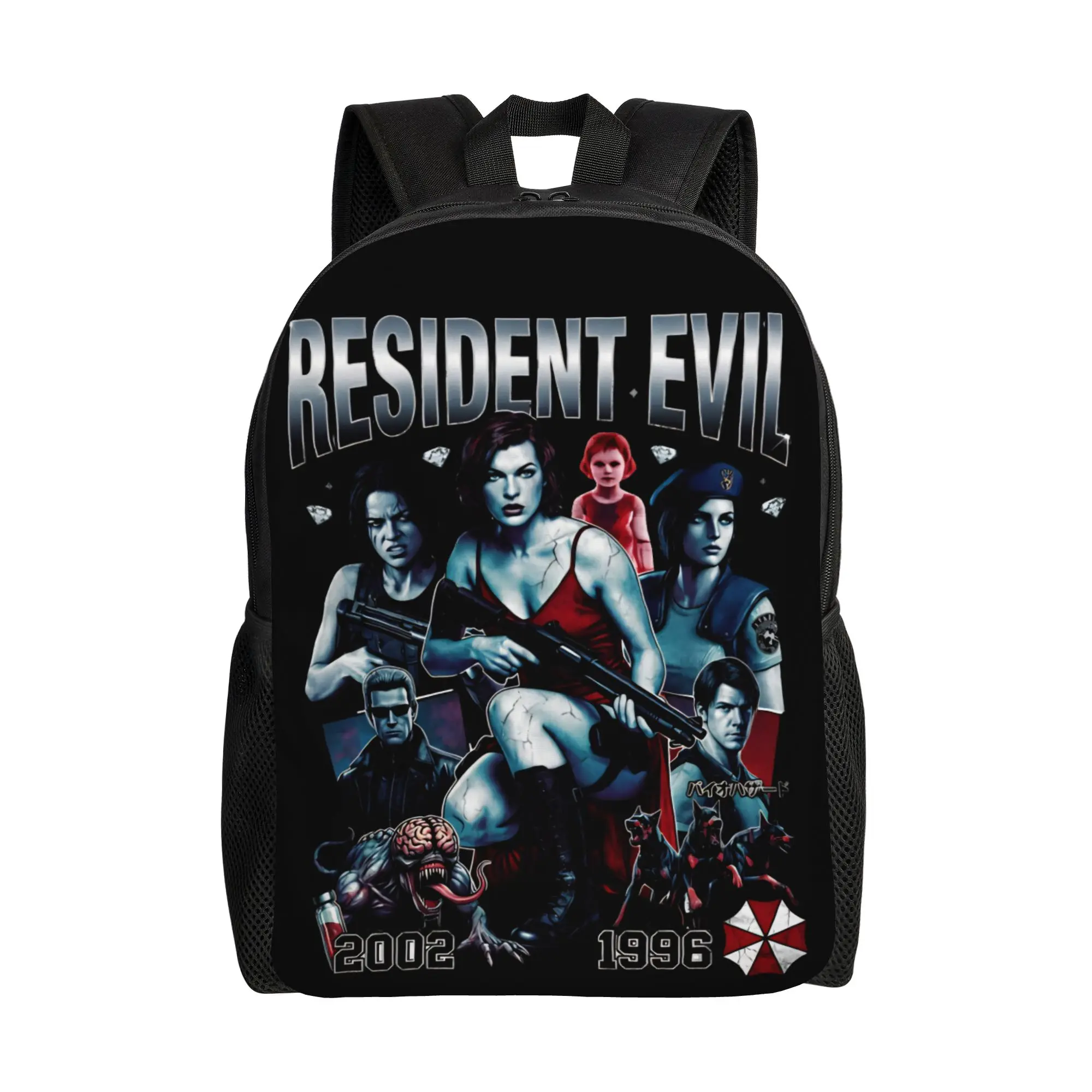 

Leon Kennedy Resident Evil Raccoon City Backpack Youth Polyester College Backpacks Durable Pretty School Bags Rucksack