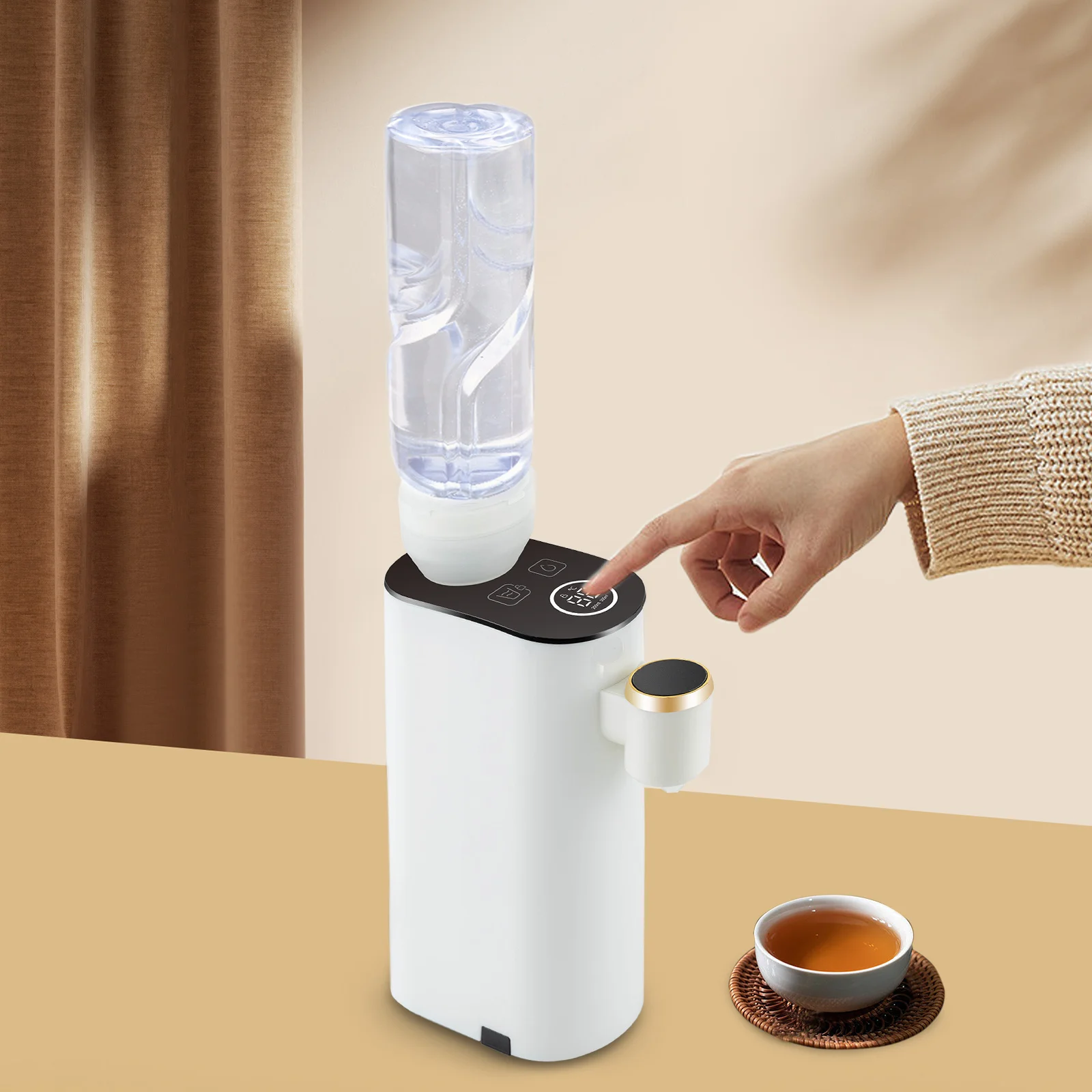 

Portable Mini Water Dispenser Portable Instant Hot Water Dispenser 3s Quick Heating Water Warmer Travel Baby Bottle Warmer with