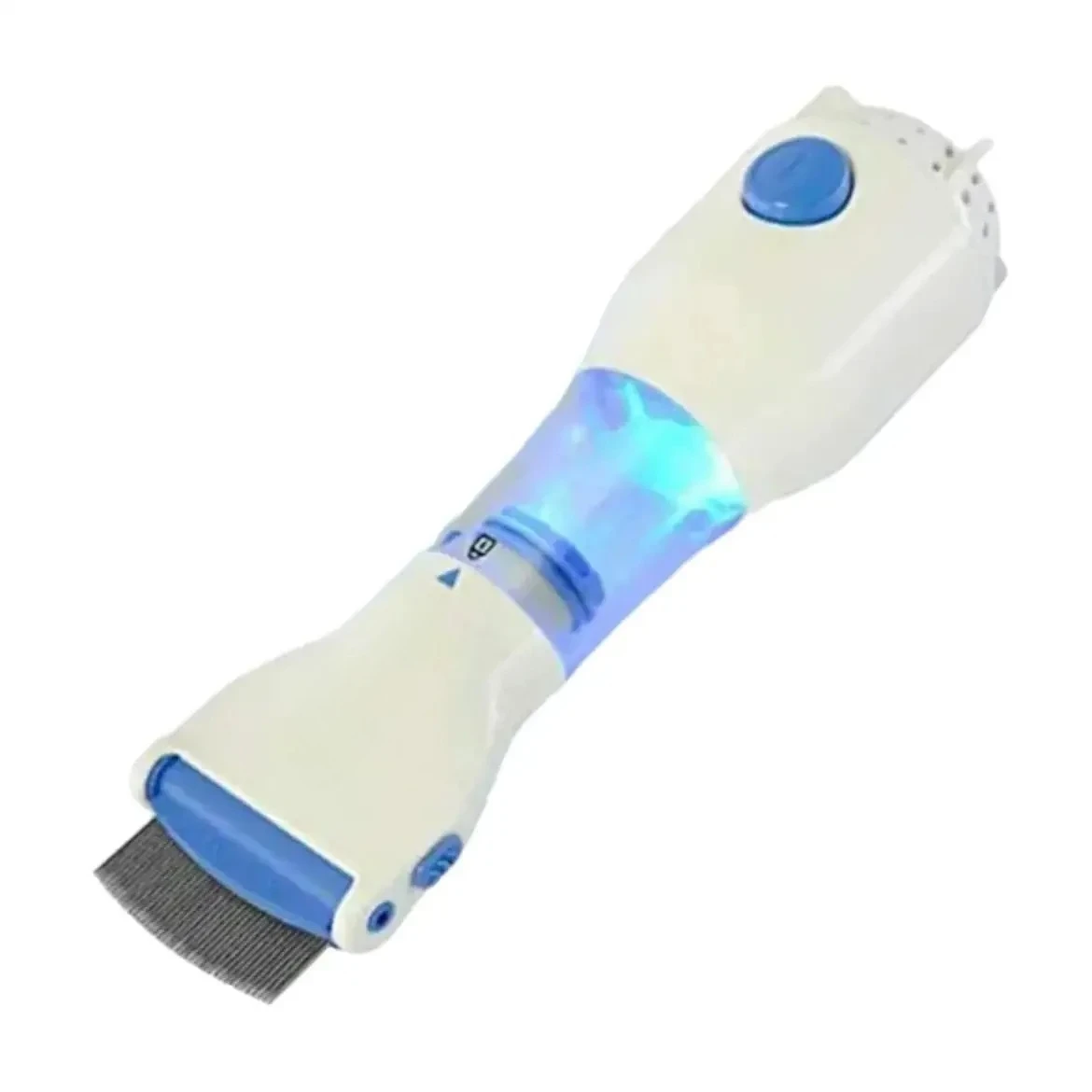 electric anti-lice comb with illuminated filter-eliminate lice and nits with stainless maple teeth for gentle and effe