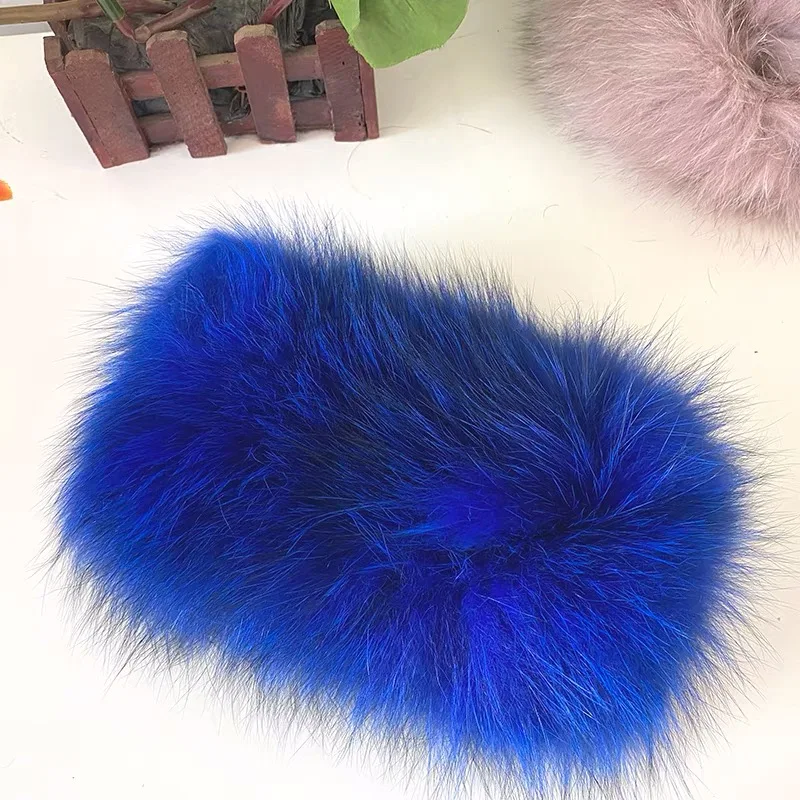 2022 Women Winter Warm Real Fox Fur Scarf Fur Headbands Fox Fur Scarf Luxury Neck Warmer Good Elastic Natural Fur Mufflers