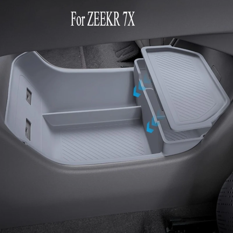 

Для ZEEKR 7X лоток-органайзер для центральной консоли, противоскользящий силиконовый ящик для хранения, вставка-разделитель подлокотника