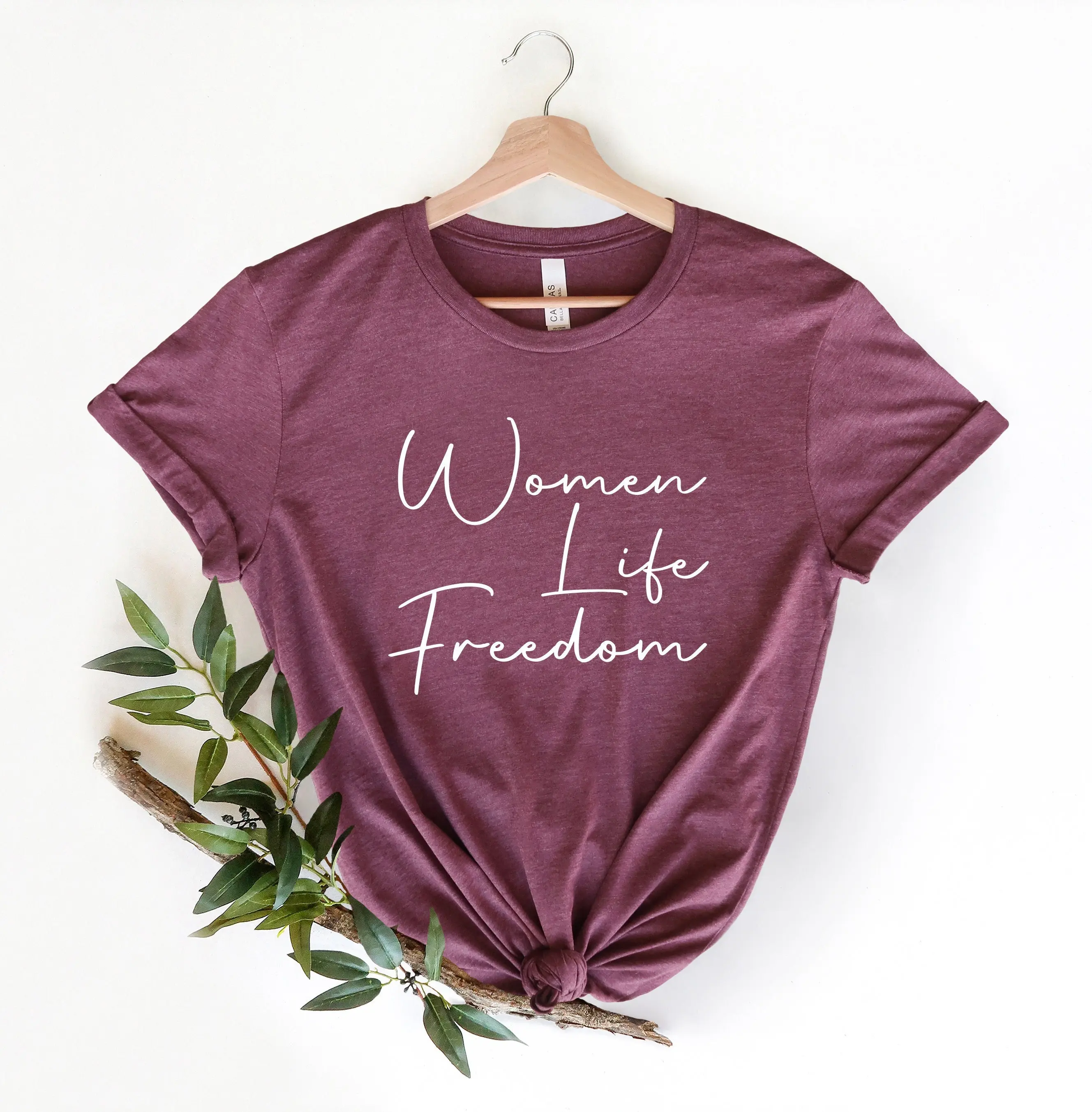 Women Life Freedom T Shirt Mahsa Amini Stand with Voice for Rights Equal Made in US