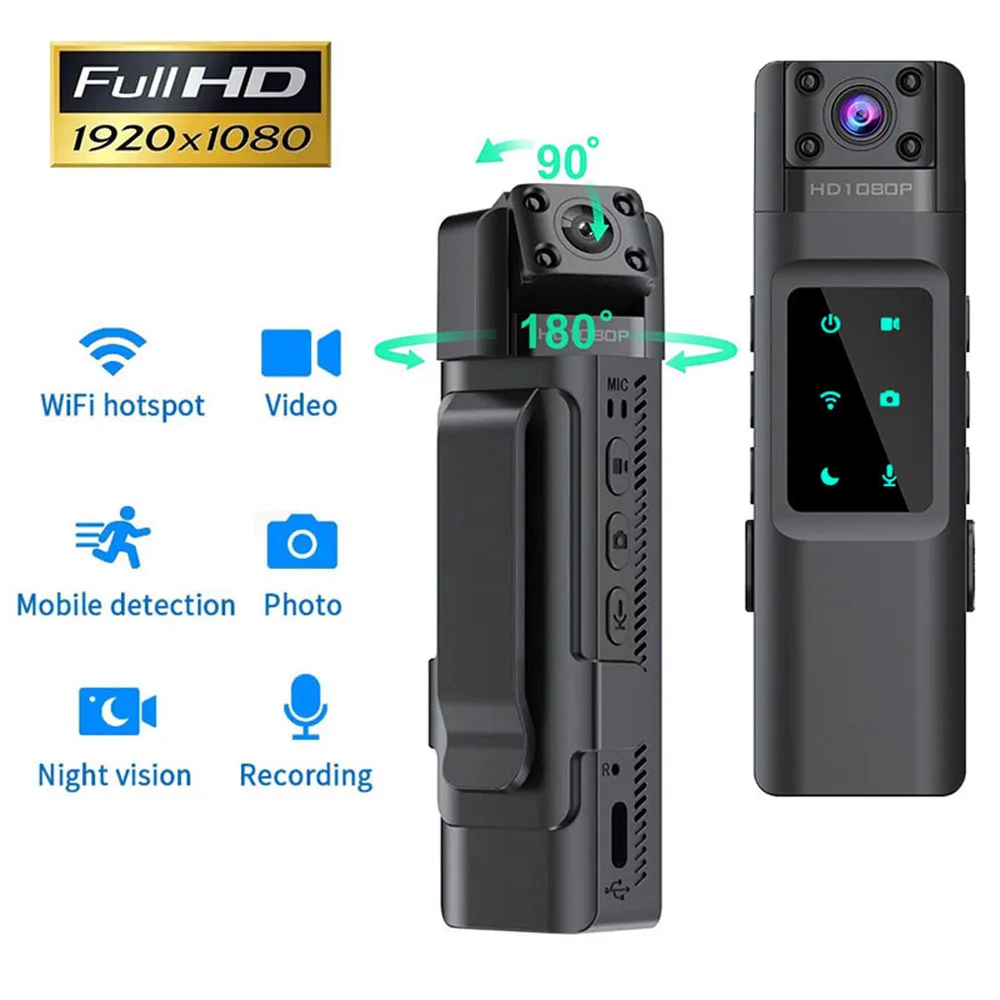 L13 1080P HD Mini Body Camera Portable Night Vision WiFi Recorder One Click Audio Video Recording 500W Sport DV DVR